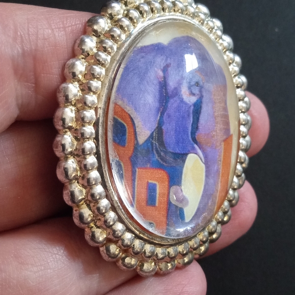 Elephant Art Brooch "RAJU" - Picture 2 of 5